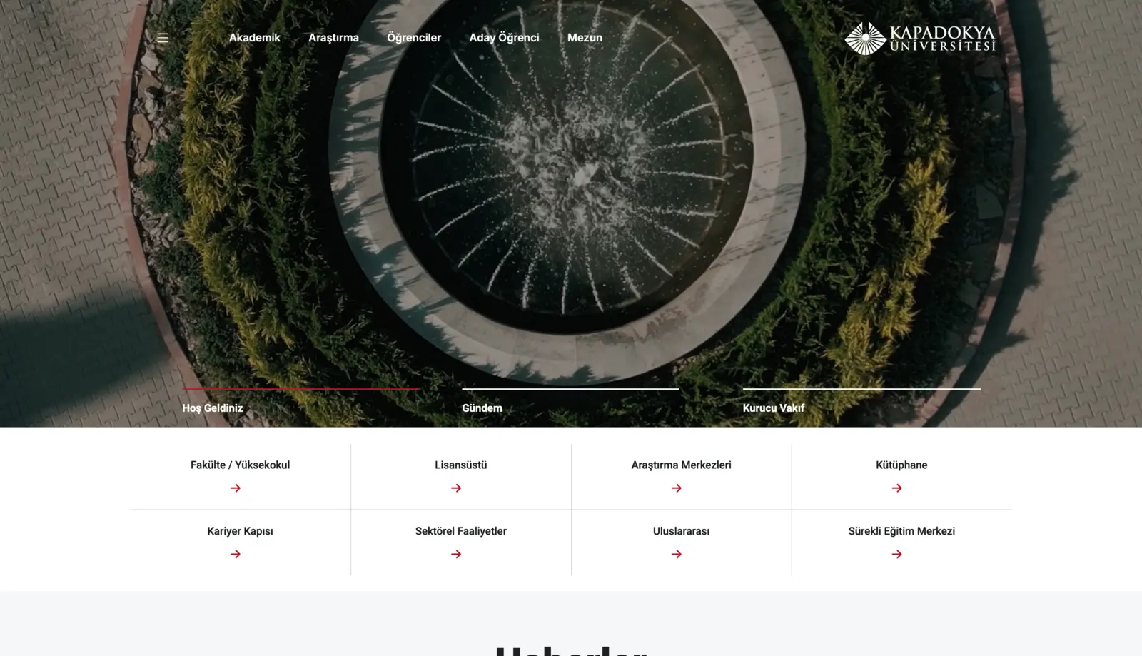 Kapadokya University Web Ecosystem